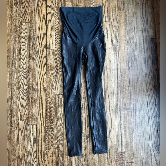SPANX maternity faux leather leggings - Picture 1 of 7